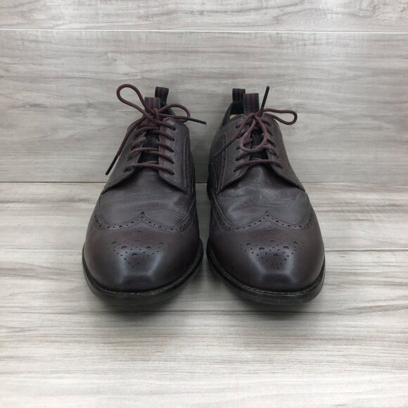 Cole Haan Oxfords Mens 10.5 Grand OS Holland Long Burgundy Leather Wingtip Shoes main image 5